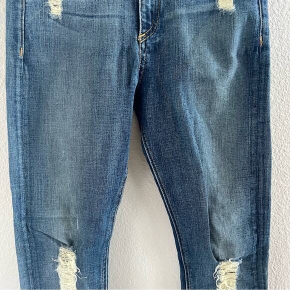 Rag & Bone x Intermix Capri Distressed Jeans Denim 25 - Picture 3 of 15
